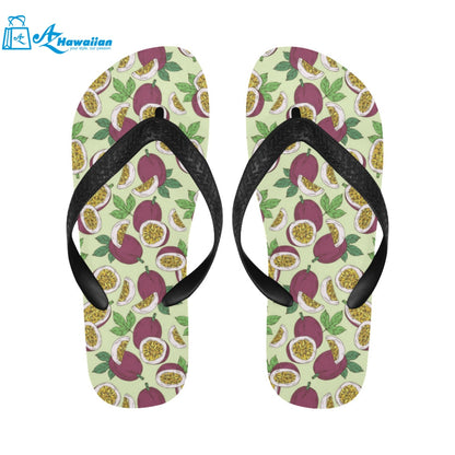 Paassion fruit pattern Unisex Flip Flops