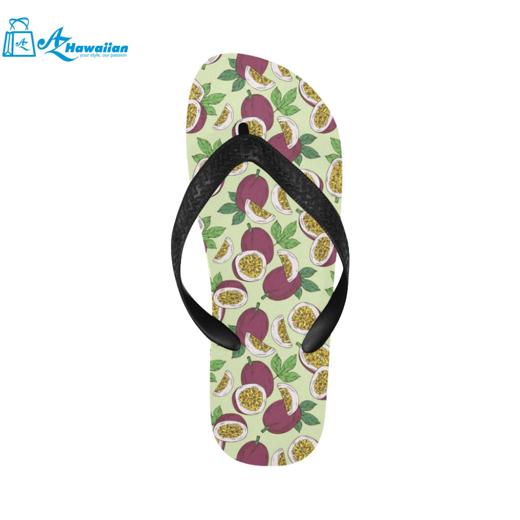 Paassion fruit pattern Unisex Flip Flops