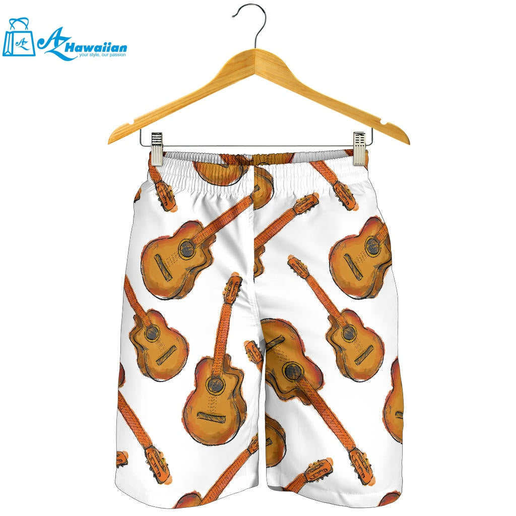 Paint Guitar Pattern Men Shorts