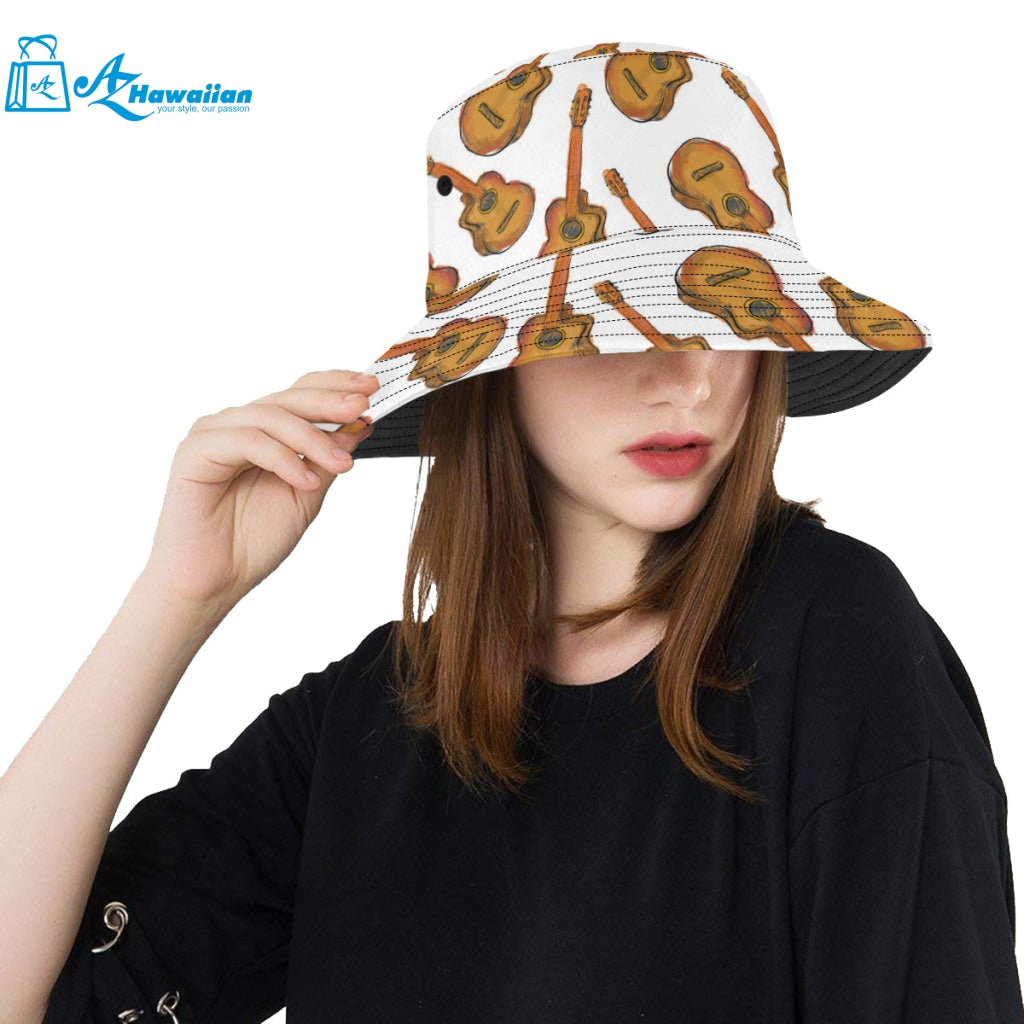 Paint Guitar Pattern Unisex Bucket Hat