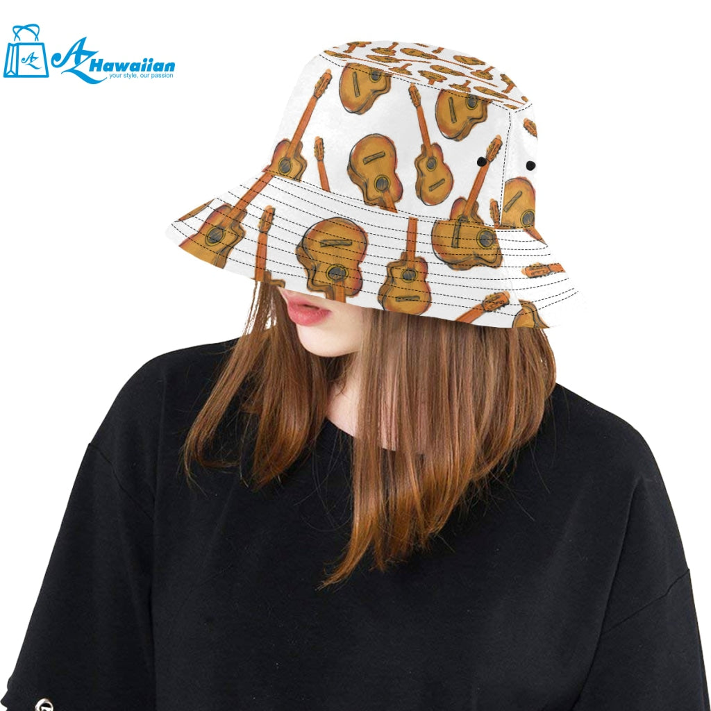 Paint Guitar Pattern Unisex Bucket Hat