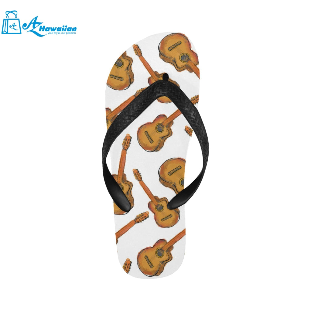 Paint Guitar Pattern Unisex Flip Flops