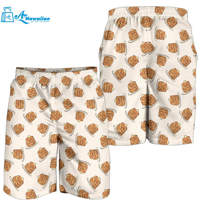 Pancake Pattern Print Design 01 Men Shorts