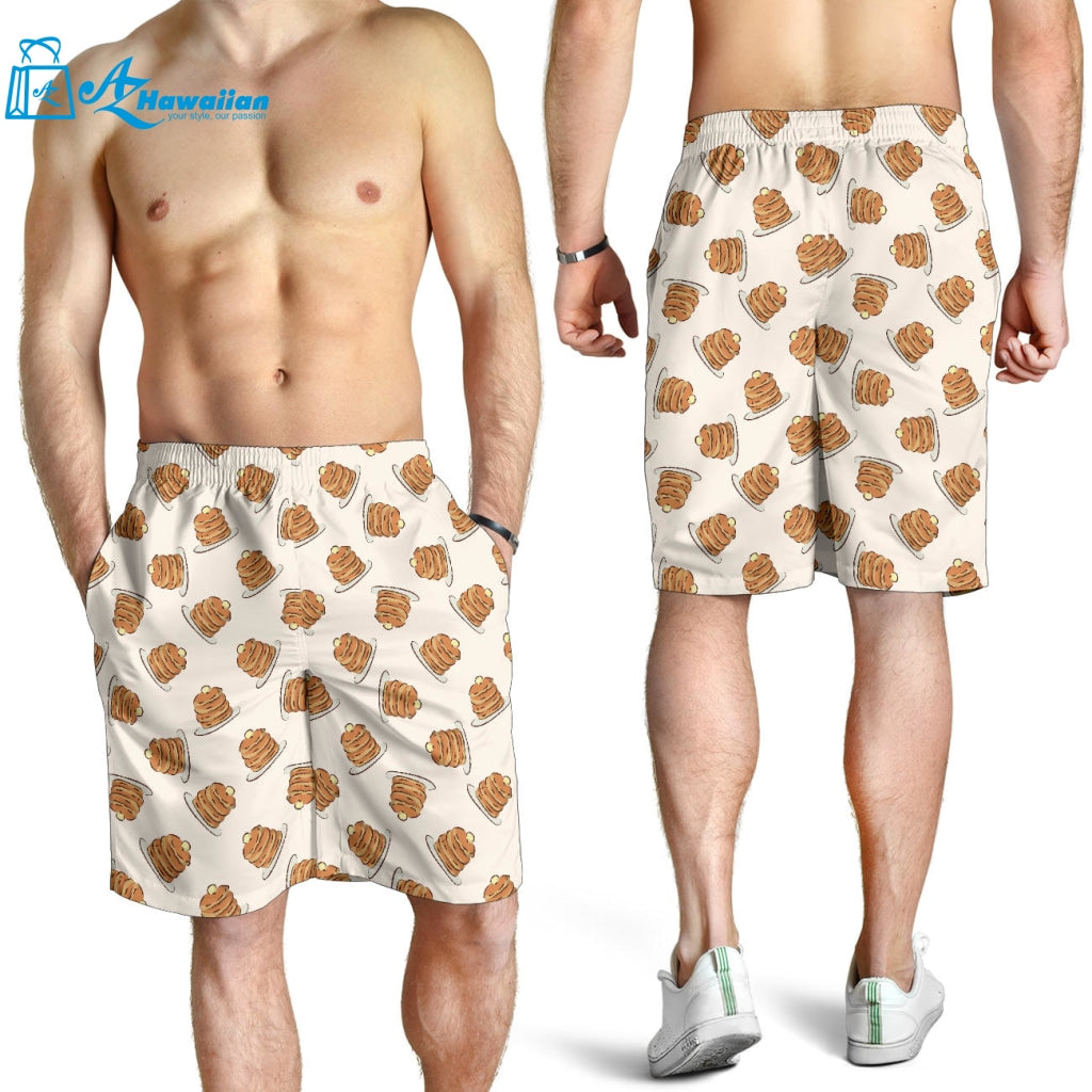 Pancake Pattern Print Design 01 Men Shorts