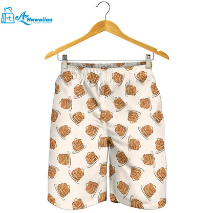 Pancake Pattern Print Design 01 Men Shorts