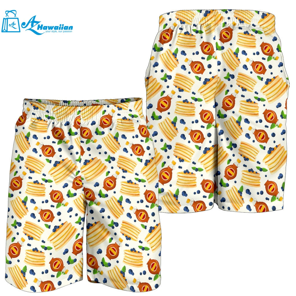 Pancake Pattern Print Design 02 Men Shorts