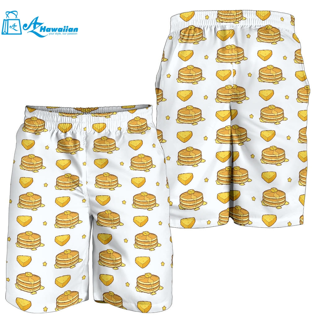 Pancake Pattern Print Design 03 Men Shorts