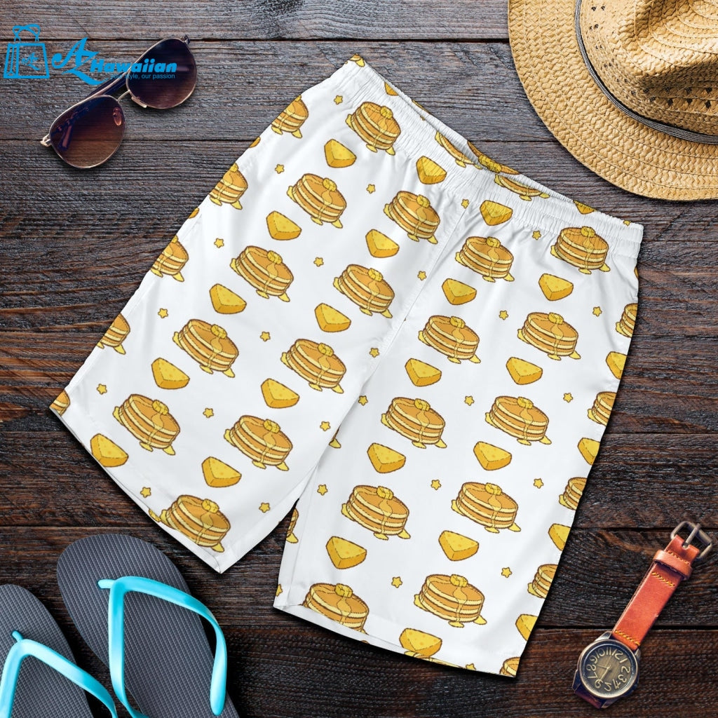 Pancake Pattern Print Design 03 Men Shorts