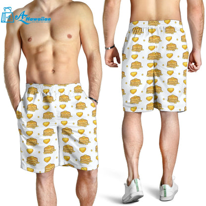 Pancake Pattern Print Design 03 Men Shorts