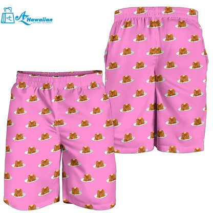 Pancake Pattern Print Design 04 Men Shorts