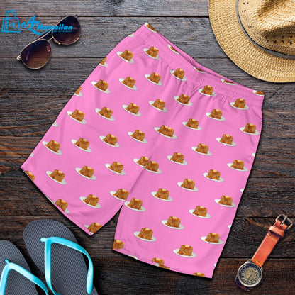 Pancake Pattern Print Design 04 Men Shorts