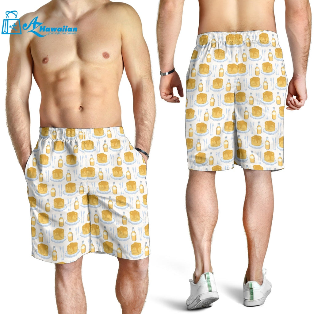 Pancake Pattern Print Design 05 Men Shorts