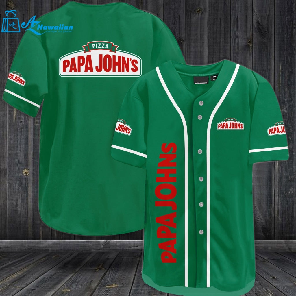 Papa John's Pizza Baseball Jersey 