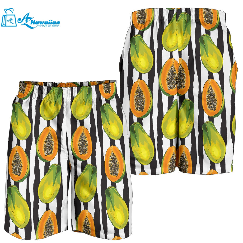 Papaya Design Pattern Men Shorts