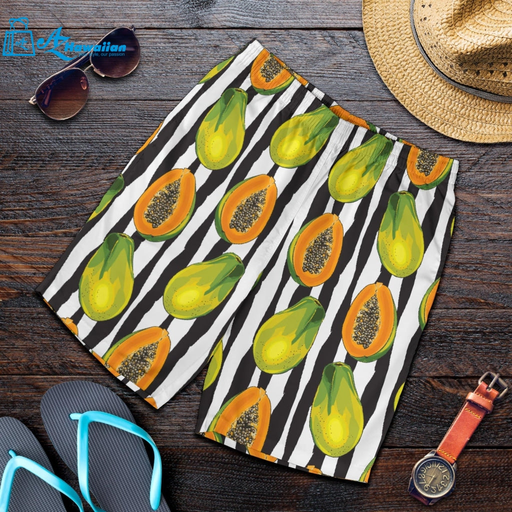 Papaya Design Pattern Men Shorts