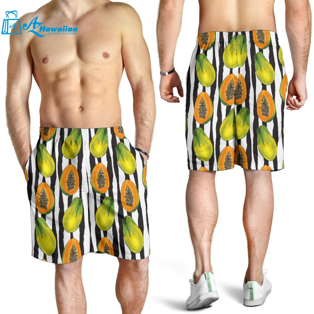 Papaya Design Pattern Men Shorts