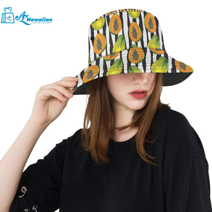 papaya design pattern Unisex Bucket Hat