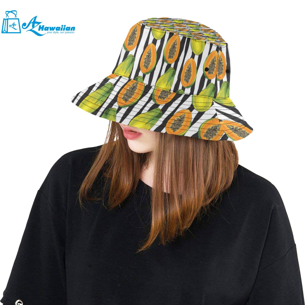 papaya design pattern Unisex Bucket Hat