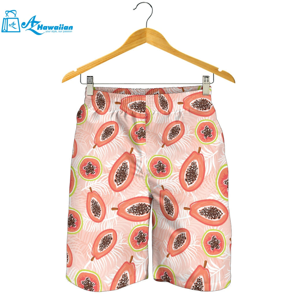 Papaya Leaves Pattern Men Shorts