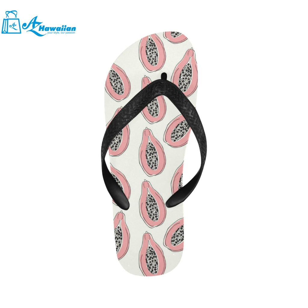 papaya pattern Unisex Flip Flops