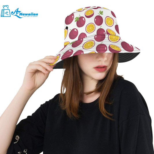 Passion fruit design pattern Unisex Bucket Hat