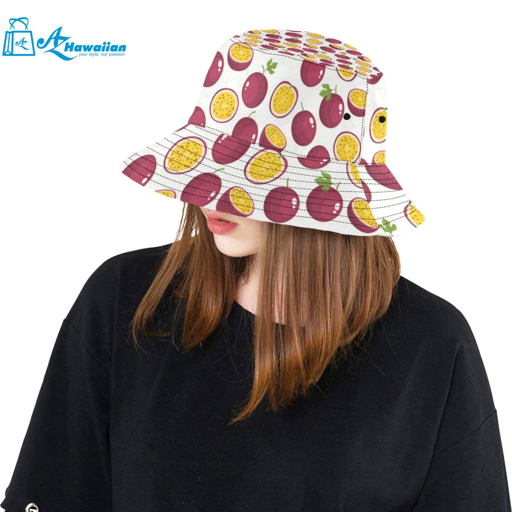 Passion fruit design pattern Unisex Bucket Hat