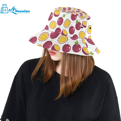 Passion fruit design pattern Unisex Bucket Hat