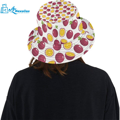 Passion fruit design pattern Unisex Bucket Hat