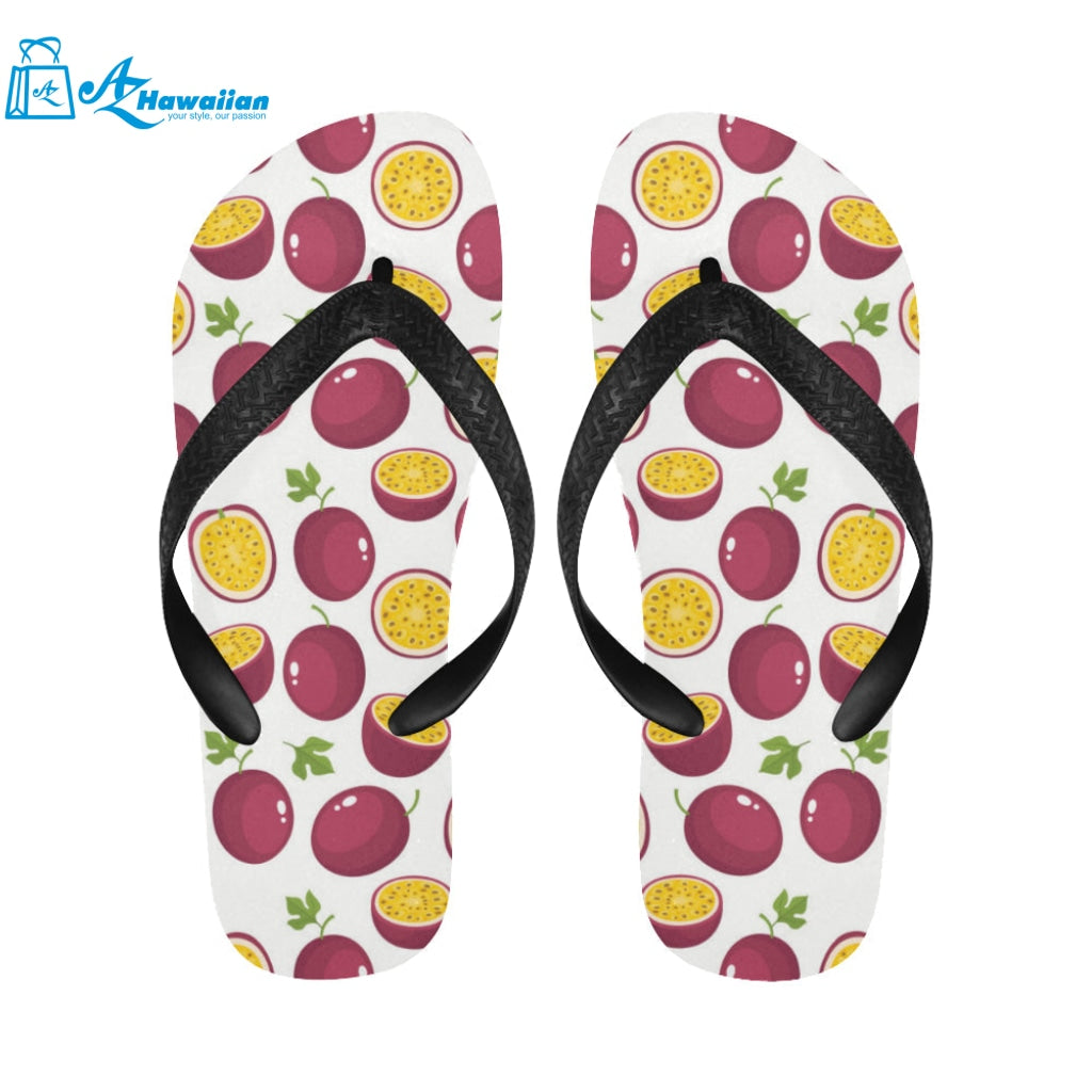 Passion fruit design pattern Unisex Flip Flops