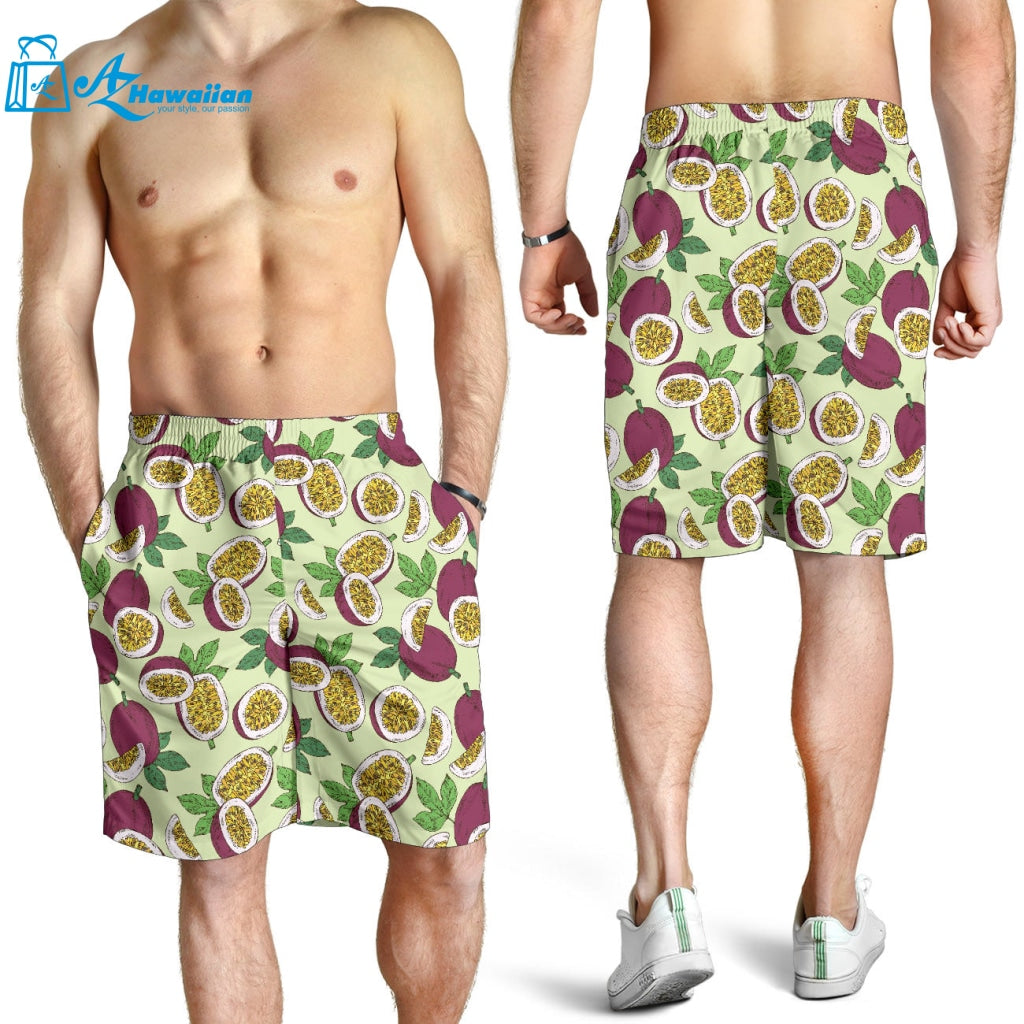 Passion Fruit Pattern Men Shorts