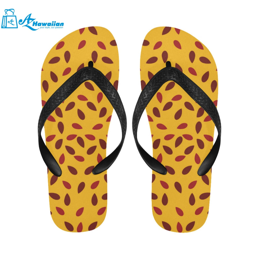 Passion fruit texture Unisex Flip Flops