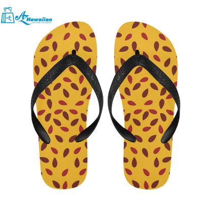 Passion fruit texture Unisex Flip Flops