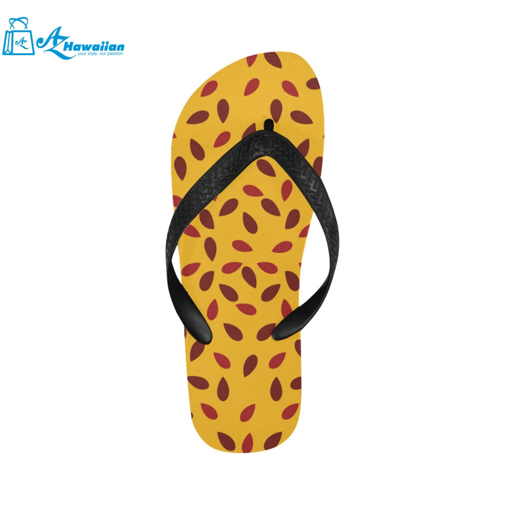 Passion fruit texture Unisex Flip Flops