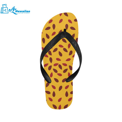 Passion fruit texture Unisex Flip Flops