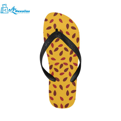 Passion fruit texture Unisex Flip Flops