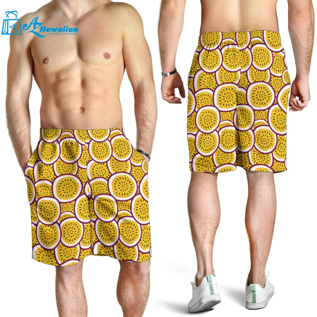 Passion Fruits Slice Pattern Men Shorts