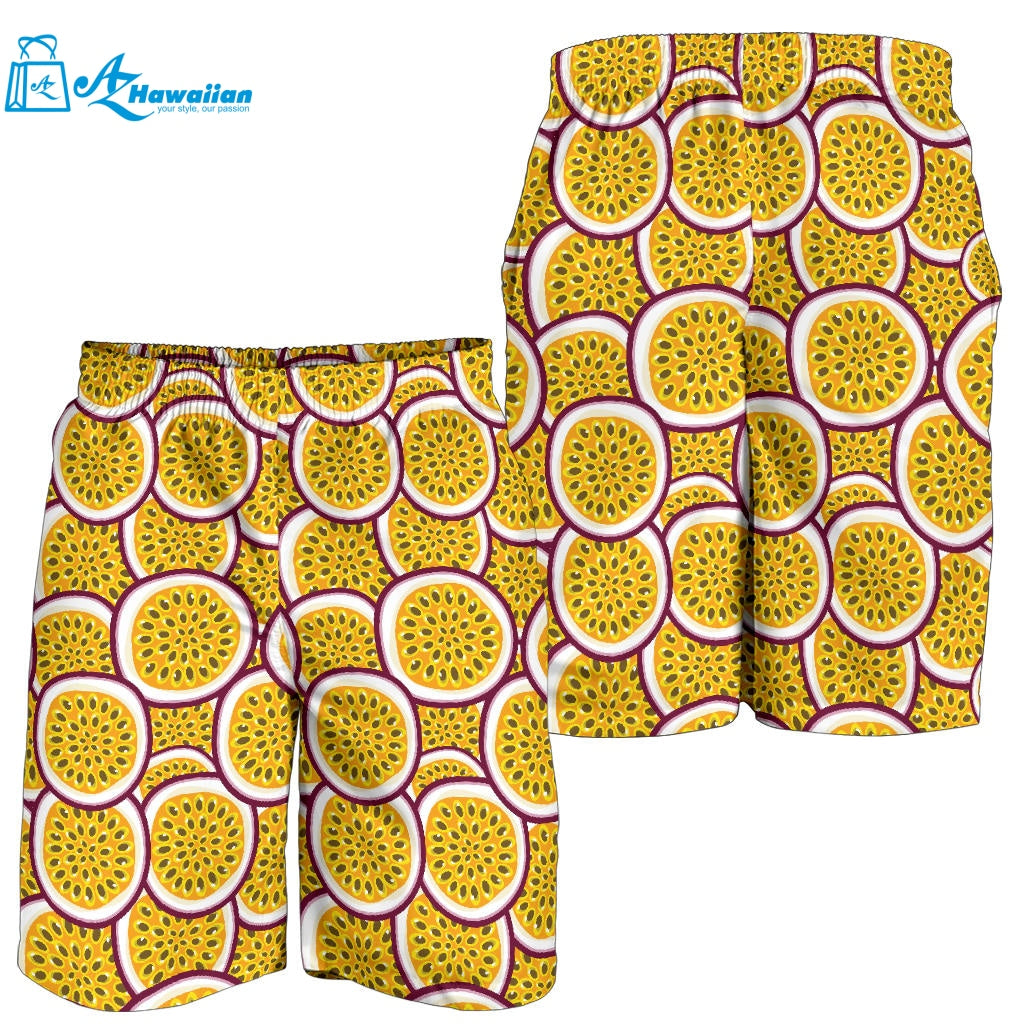 Passion Fruits Slice Pattern Men Shorts