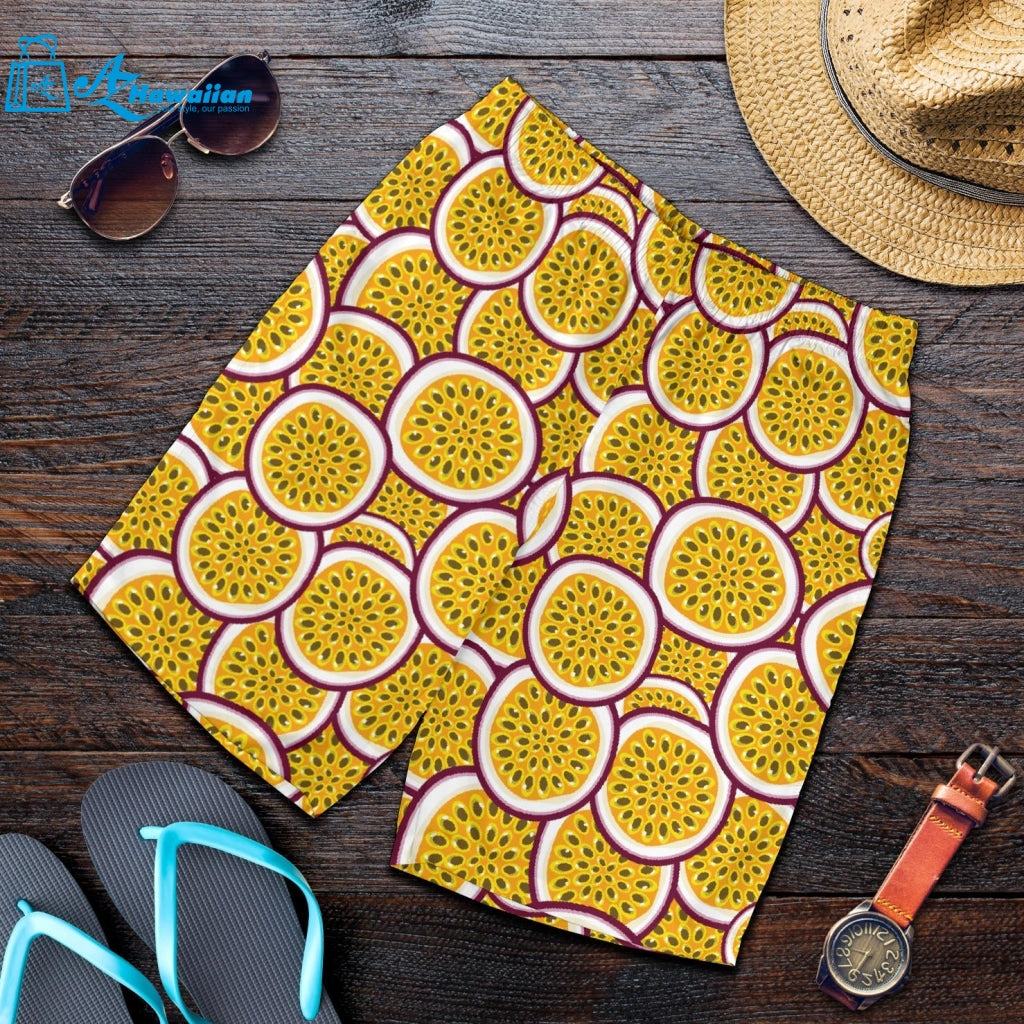 Passion Fruits Slice Pattern Men Shorts