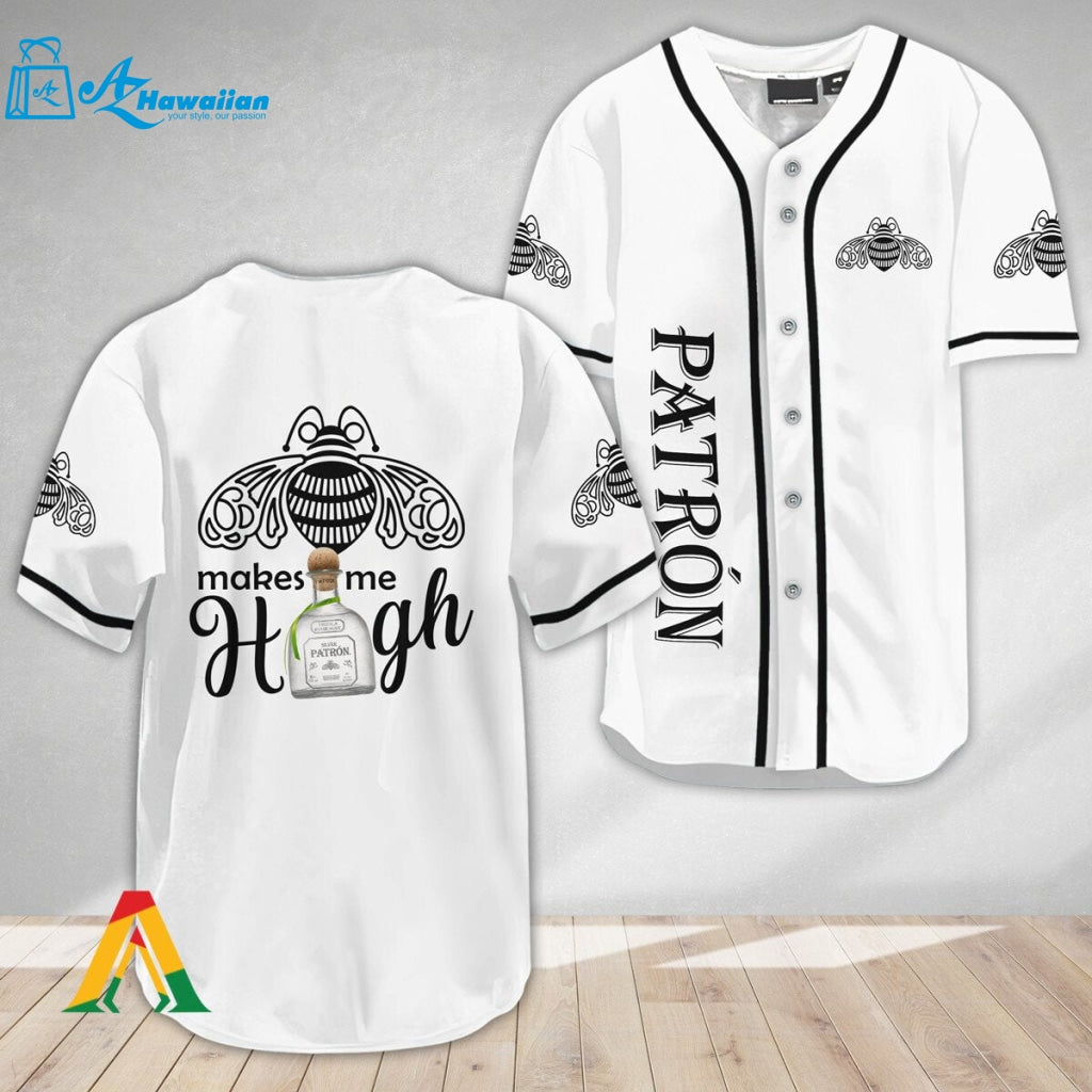 Patron Tequila Make Me High Baseball Jersey