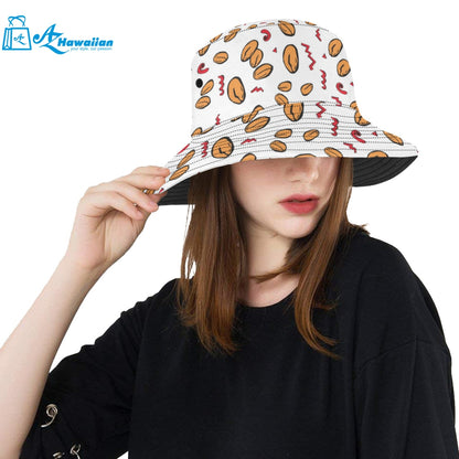 peanuts pattern background Unisex Bucket Hat