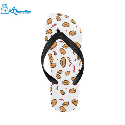 peanuts pattern background Unisex Flip Flops