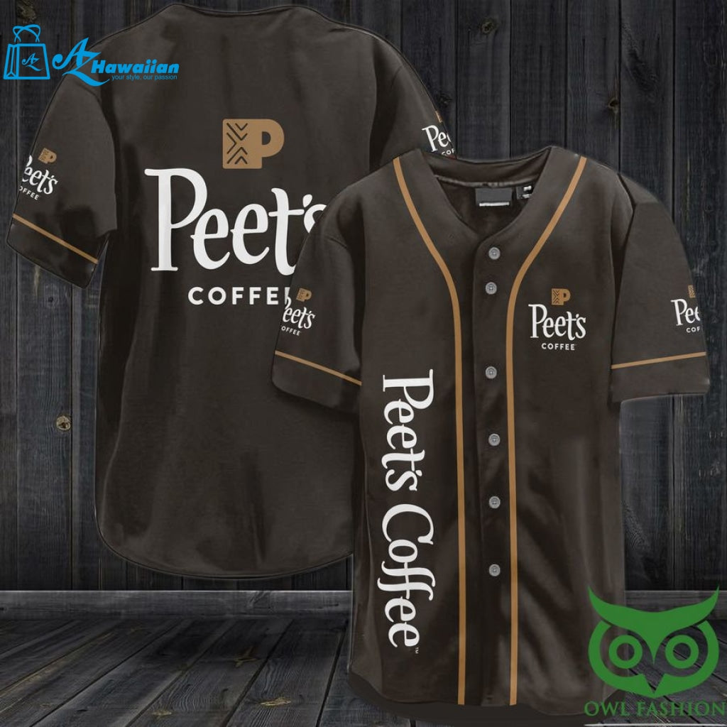 Peet?s Coffee Baseball Jersey Shirt