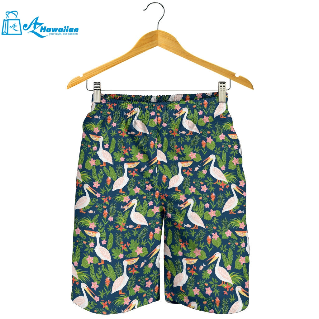 Pelican Pattern Print Design 05 Men Shorts