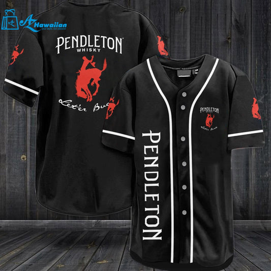 Pendleton Whiskey All Over Print Unisex Baseball Jersey 