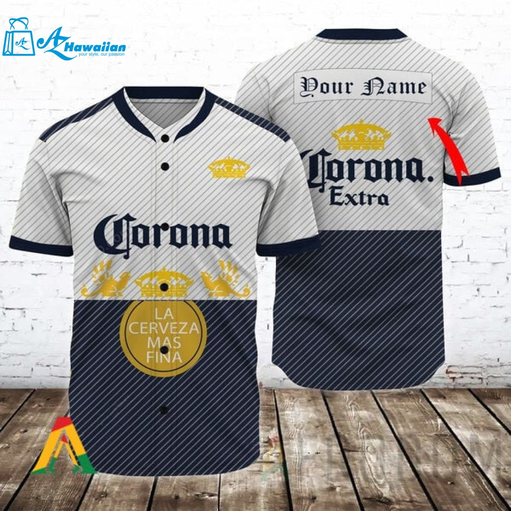 Personalized Basic Corona Beer Baseball Jersey