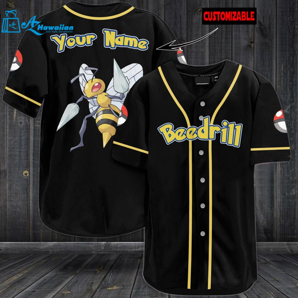 Personalized Beedrill Baseball Jersey 