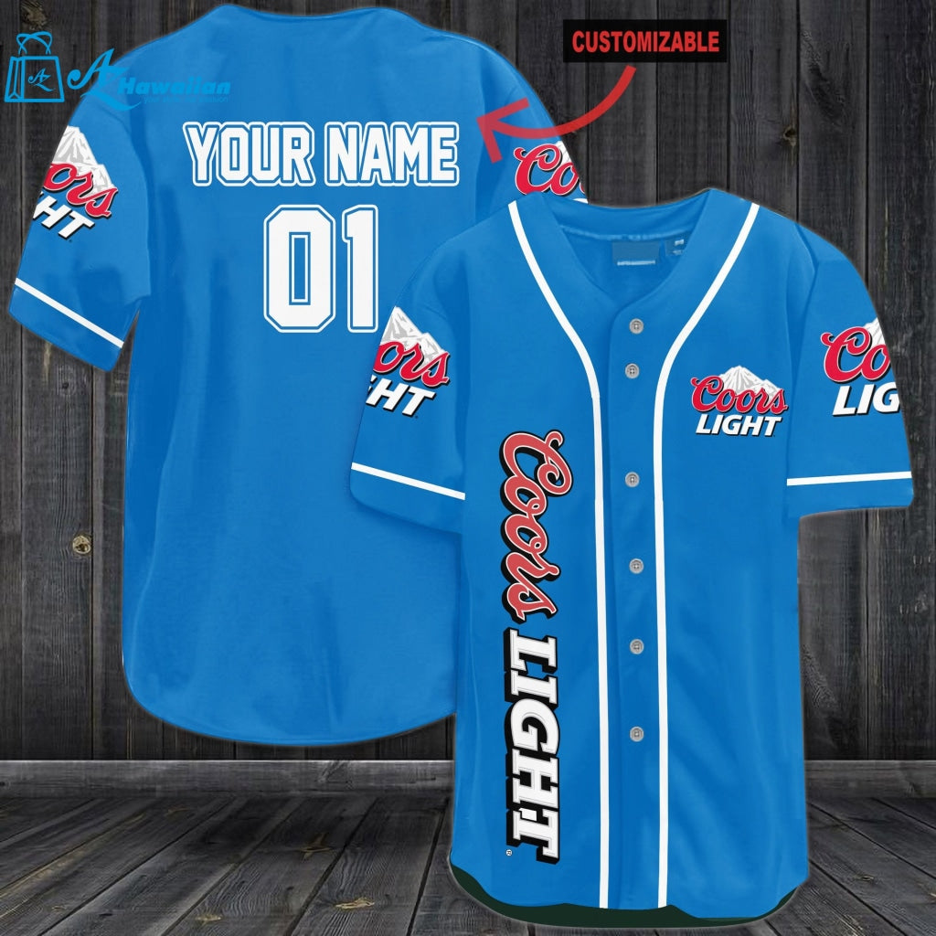 Personalized Coors Light Baseball Jersey 