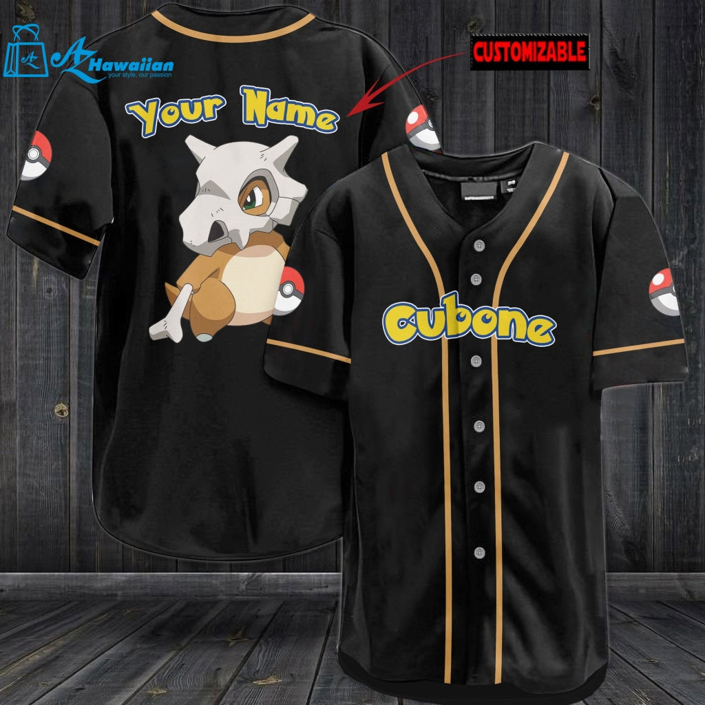 Personalized Cubone Baseball Jersey 