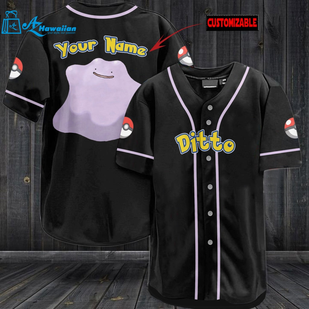 Personalized Ditto Baseball Jersey 