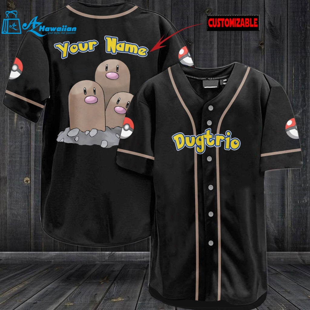 Personalized Dugtrio Baseball Jersey 